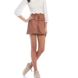 Flap-Pocket Front Button Skirt - NWT